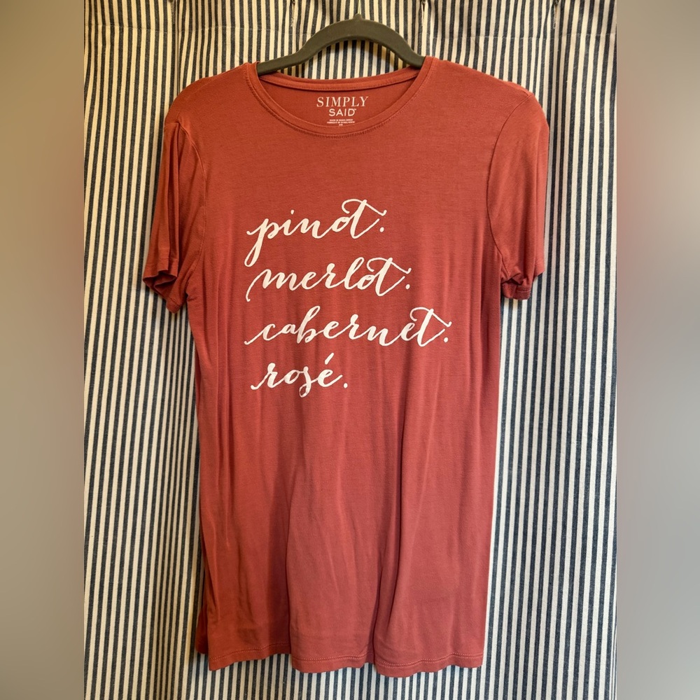 Simply Said Red Graphic Tee